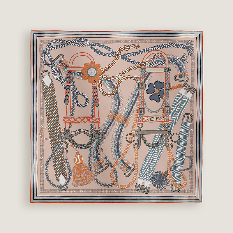 Tout en Tresse scarf 70 - Purple | Hermès Mainland China